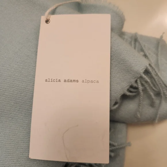 Alicia Adams Alpaca Light Aqua Throw Blanket